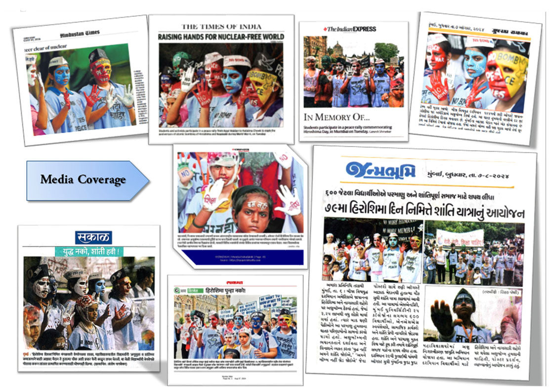 Media coverage of the Peace Rally in Mumbai