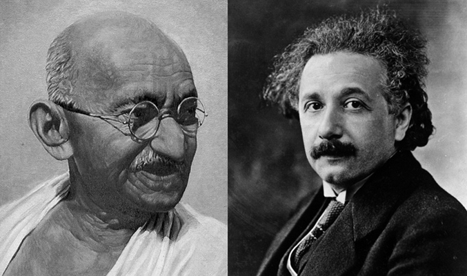 Albert Einstein and Mahatma Gandhi /