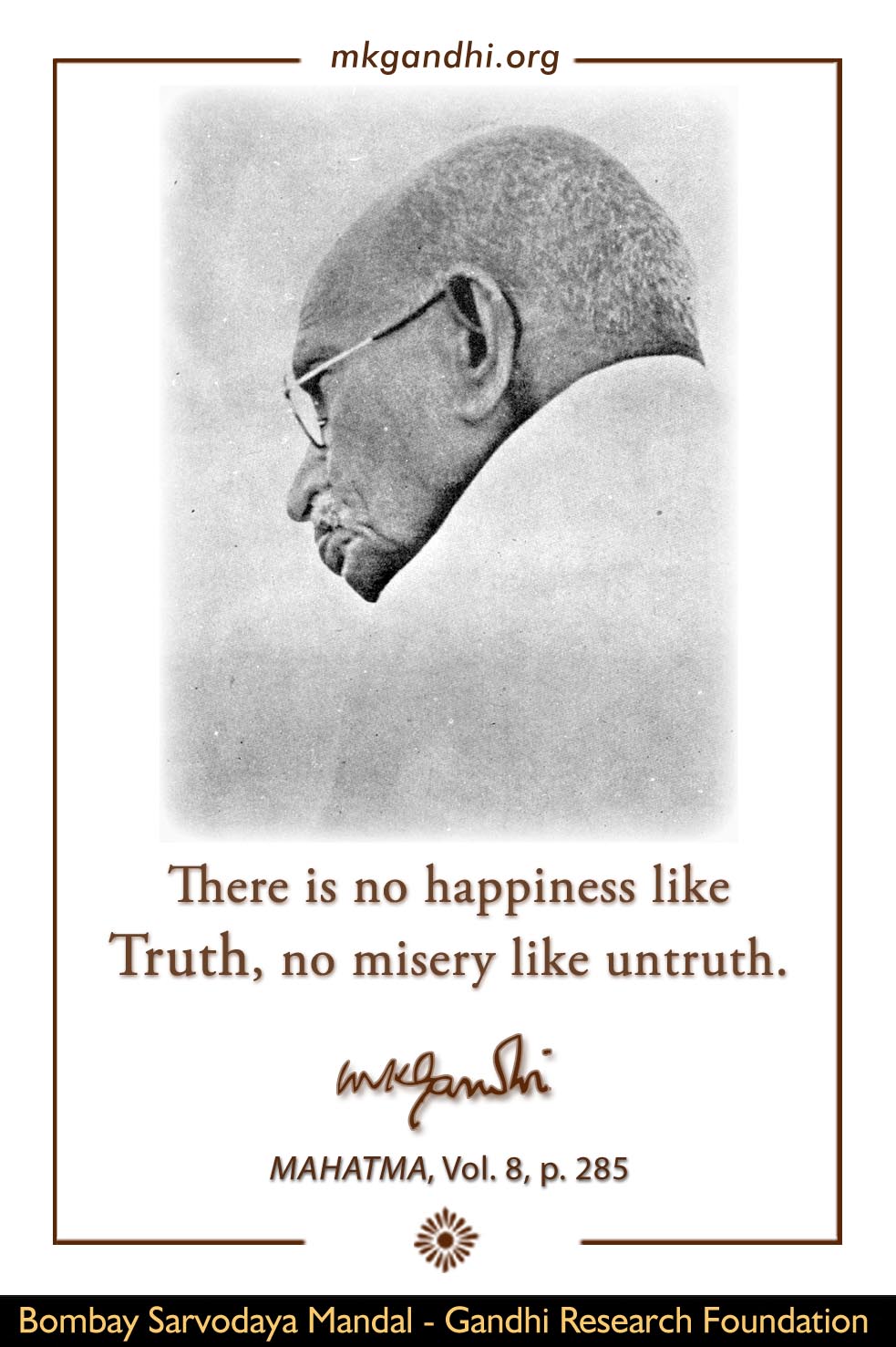 Mahatma Gandhi Quote on Truth